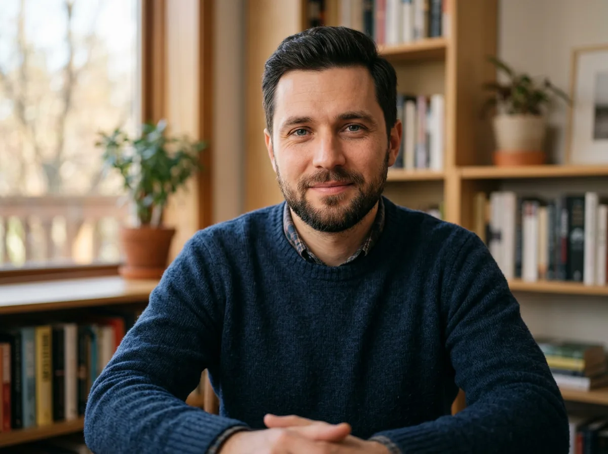 Аватар мужчины, Михаил, нейтральный портрет, спокойный доброжелательный вид